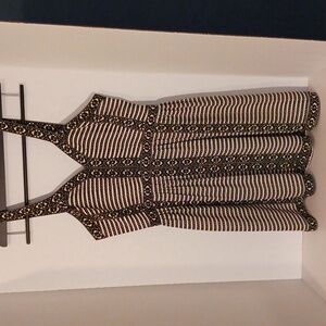 Women's BCBGmaxazria Melania V neck lined dress with straps & zipper back Sz 2